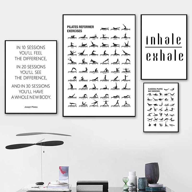 Pilates egzersiz grafik poster - Sustainable Living Guide incelemesi ve fiyatı