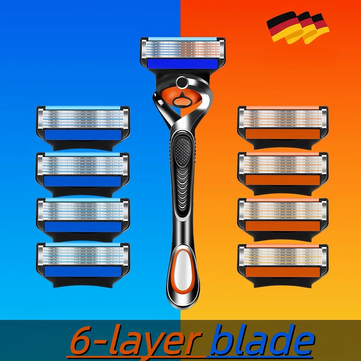 Erkekler için 6 Katlı Paslanma - Safety Razor Handle incelemesi ve fiyatı