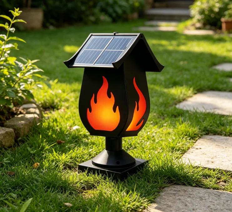 Güneş Enerjili Sütun Farları,  - Solar Garden Light incelemesi ve fiyatı