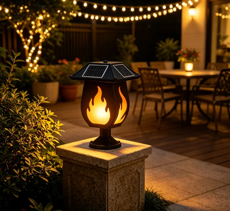 Güneş Enerjili Sütun Farları,  - Solar Garden Light incelemesi ve fiyatı