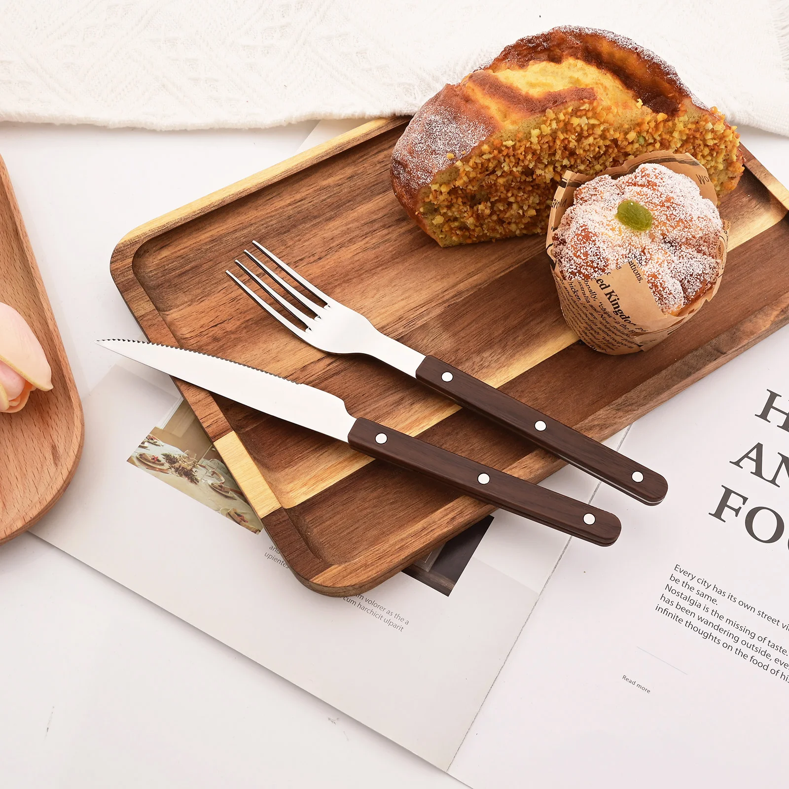 5/20 adet taklit ahşap gümüş y - Bamboo Cutlery incelemesi ve fiyatı